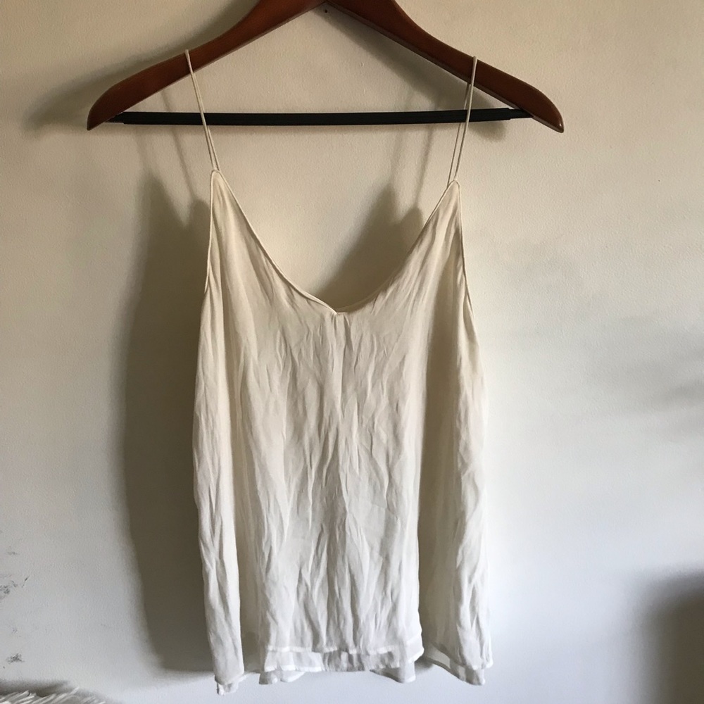 Zara basic chiffon tank